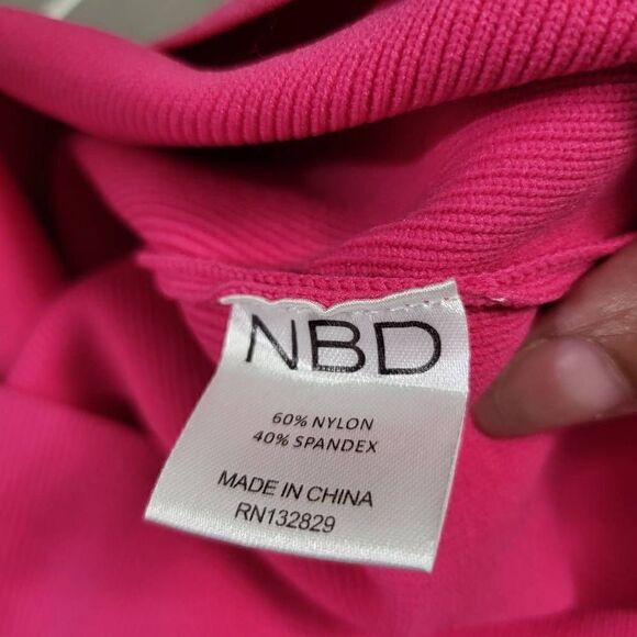 NBD x Naven Twins Choose Me Bodycon Dress in Berry - Picture 6 of 7